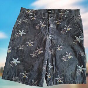 ASOS beach Hawaii shorts sz 32 Navy